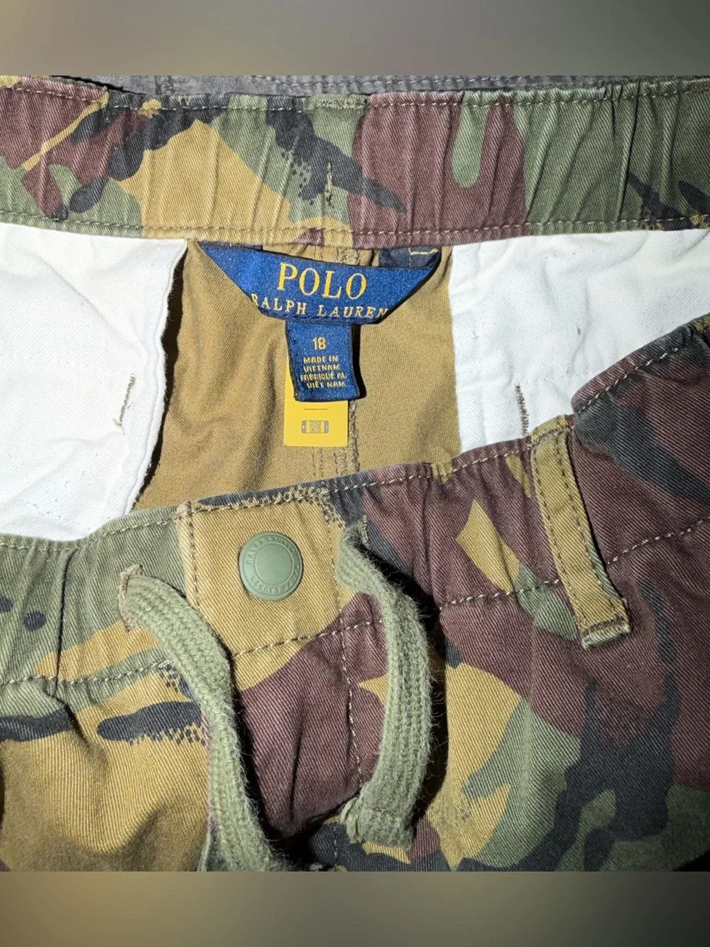 Polo by Ralph Lauren Cargo Pants-Classics Brit Camo Boys Size-18